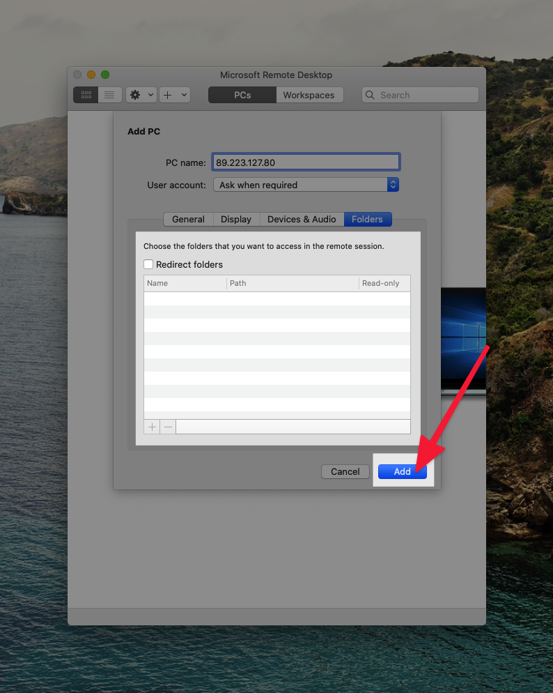 Параметры хранилища для VPS