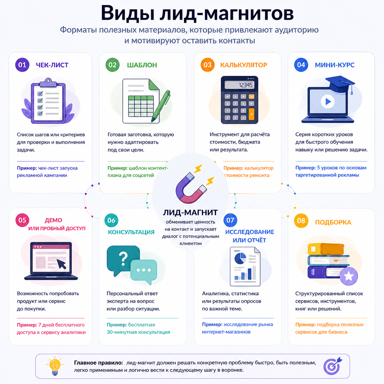 Виды лид-магнитов