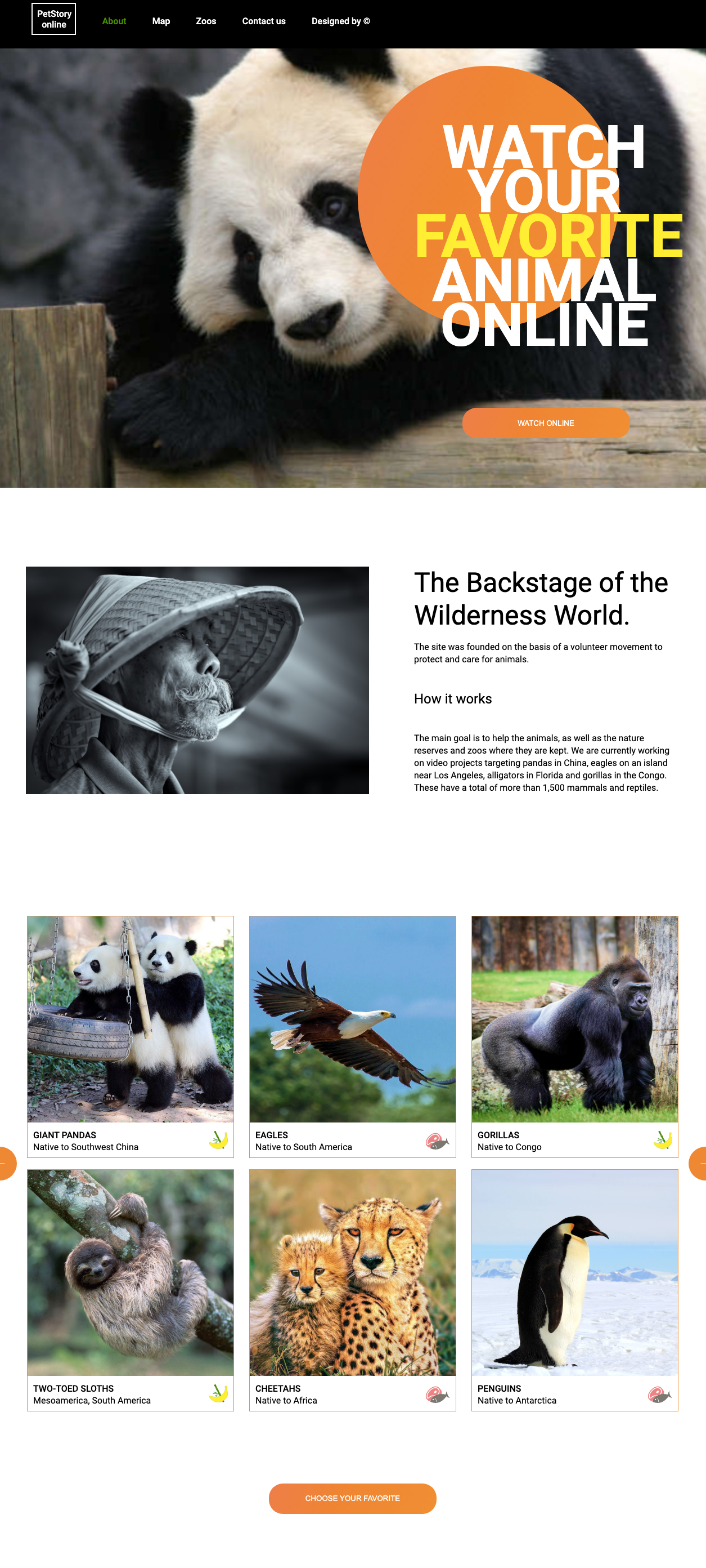 Сайт, оформленный с помощью CSS