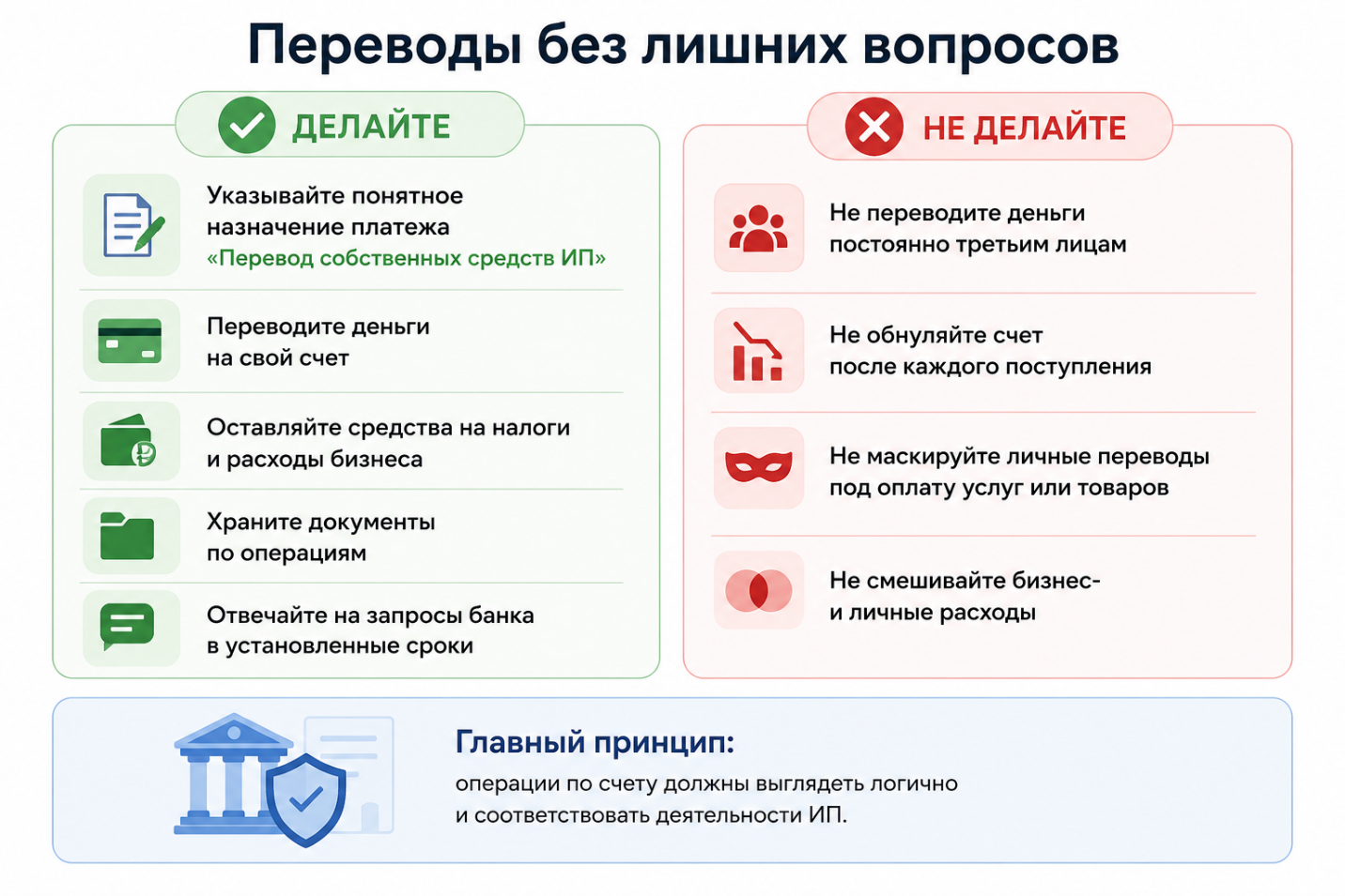 Как избежать вопросов банка при переводе денег себе