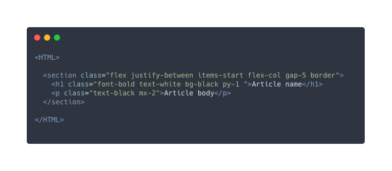 Оформление HTML с TailwindCSS