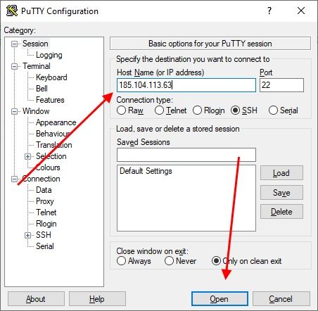 Как подключиться к серверу по ssh