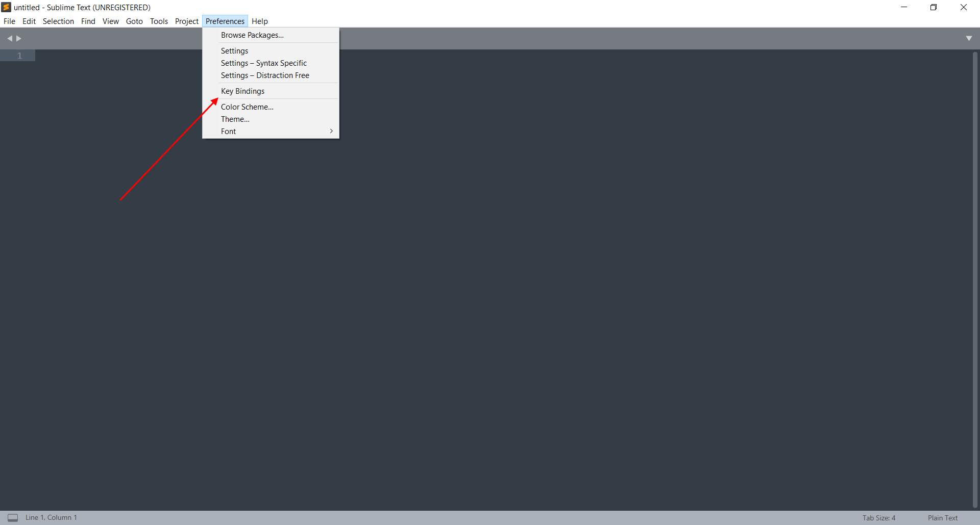 Настройка горячих клавиш в Sublime Text