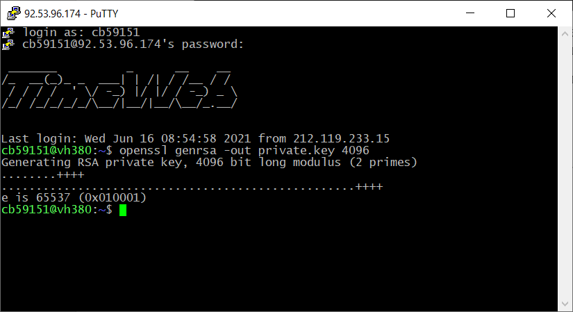 Генерация приватного ключа для CSR