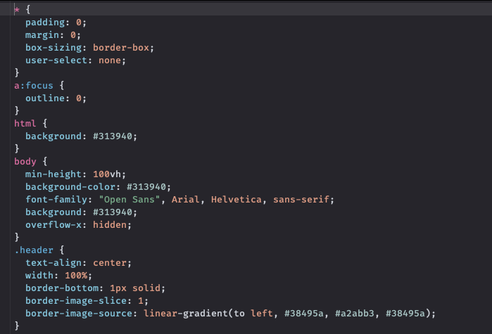 Пример CSS-кода