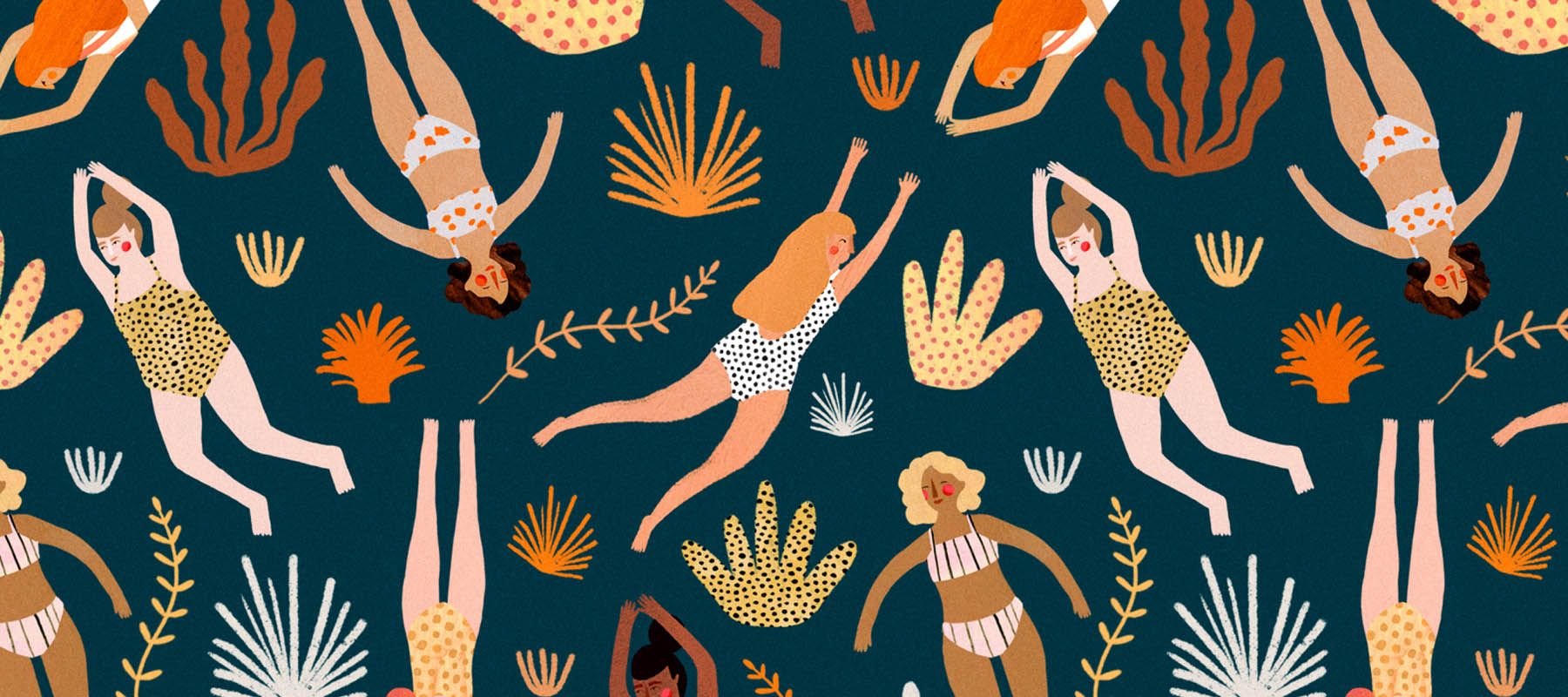 Узор с персонажами