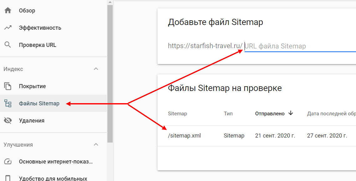 Google sitemap