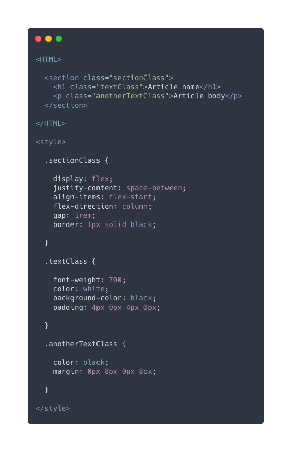 Оформление HTML с CSS
