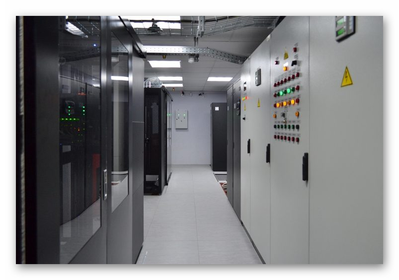 Пример внешнего вида помещения центра обработки данных