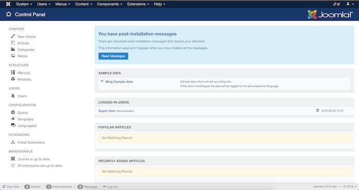 Движок сайта Joomla