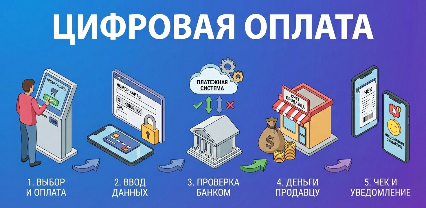 Как происходит оплата с помощью интернет-эквайринга