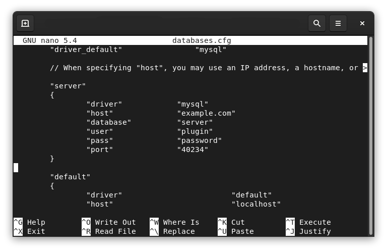 Конфигрурация