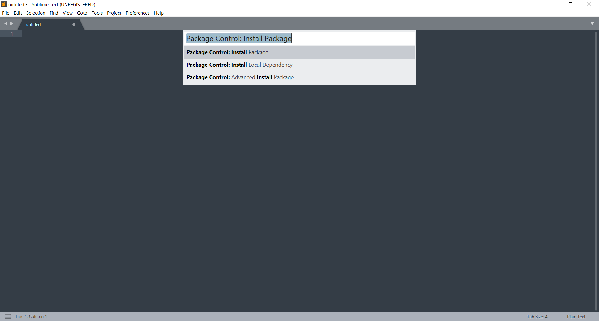 Как установить плагины в Sublime Text 3