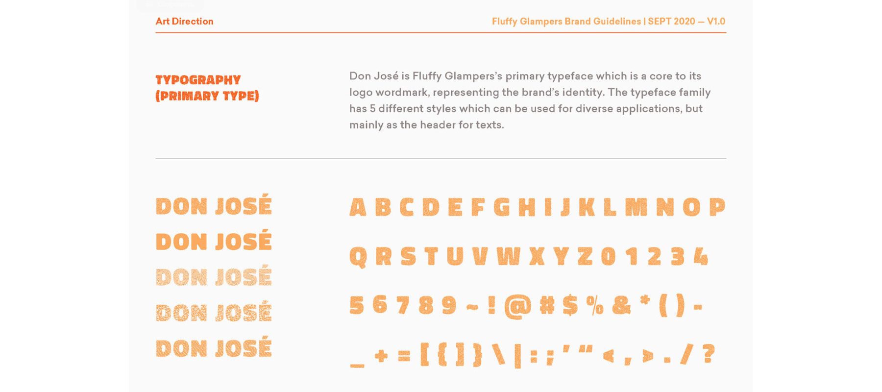 Использование шрифтов в гайдлайне