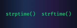 Как правильно использовать метод strptime() и strftime() в Python