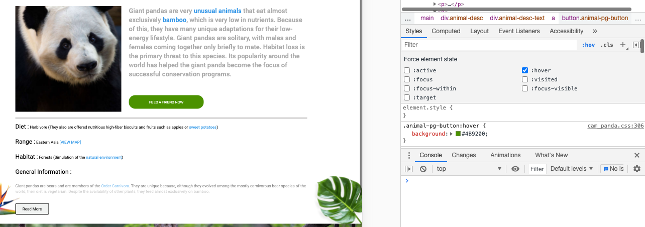 Пример принудительной активации псевдоклассов